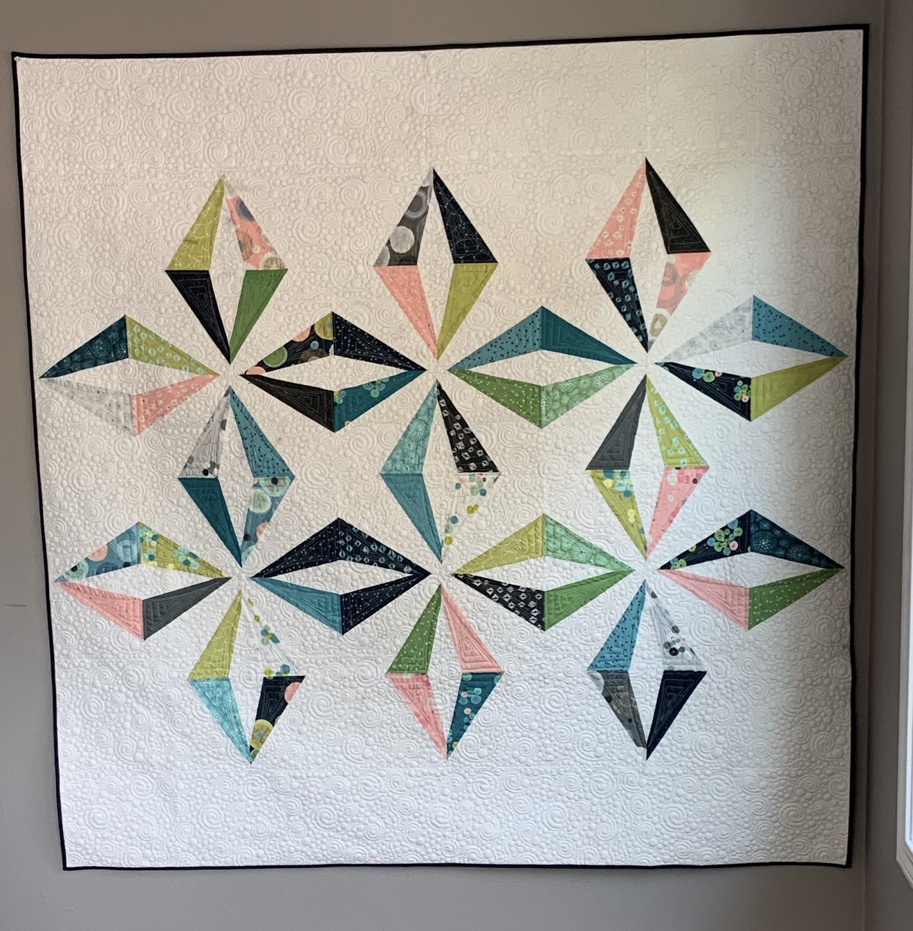 Zen Chic, a modern geometric quilt by Michele Urbany Neely Puluti