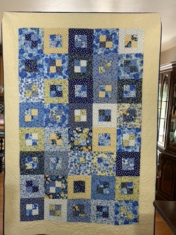 Full view of Barney’s Quilt by Michele Urbany Neely Puluti, made for her lifelong friend Barney