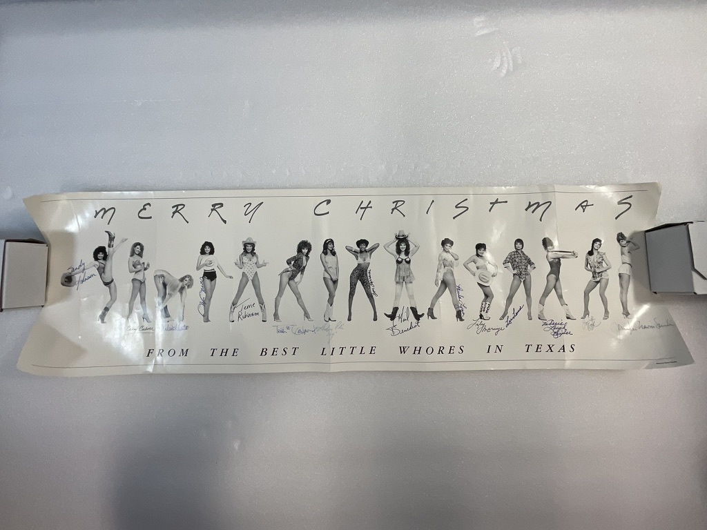 Michele’s signed chorus-cast Christmas poster