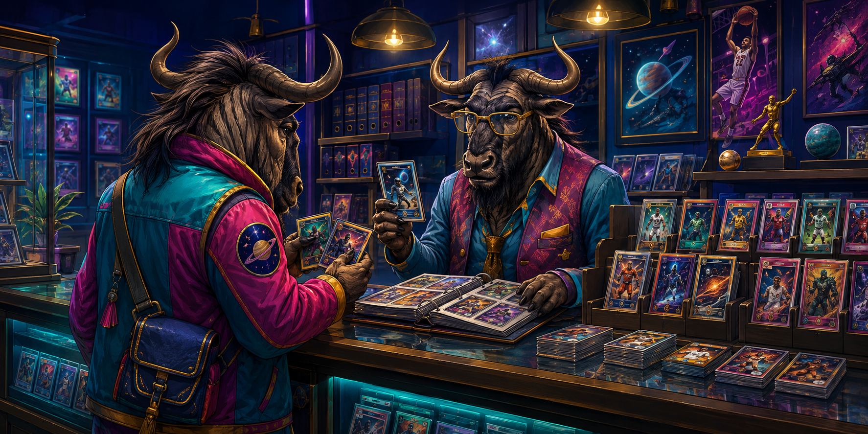 Original GNU illustration for Gnu Trading Cards
