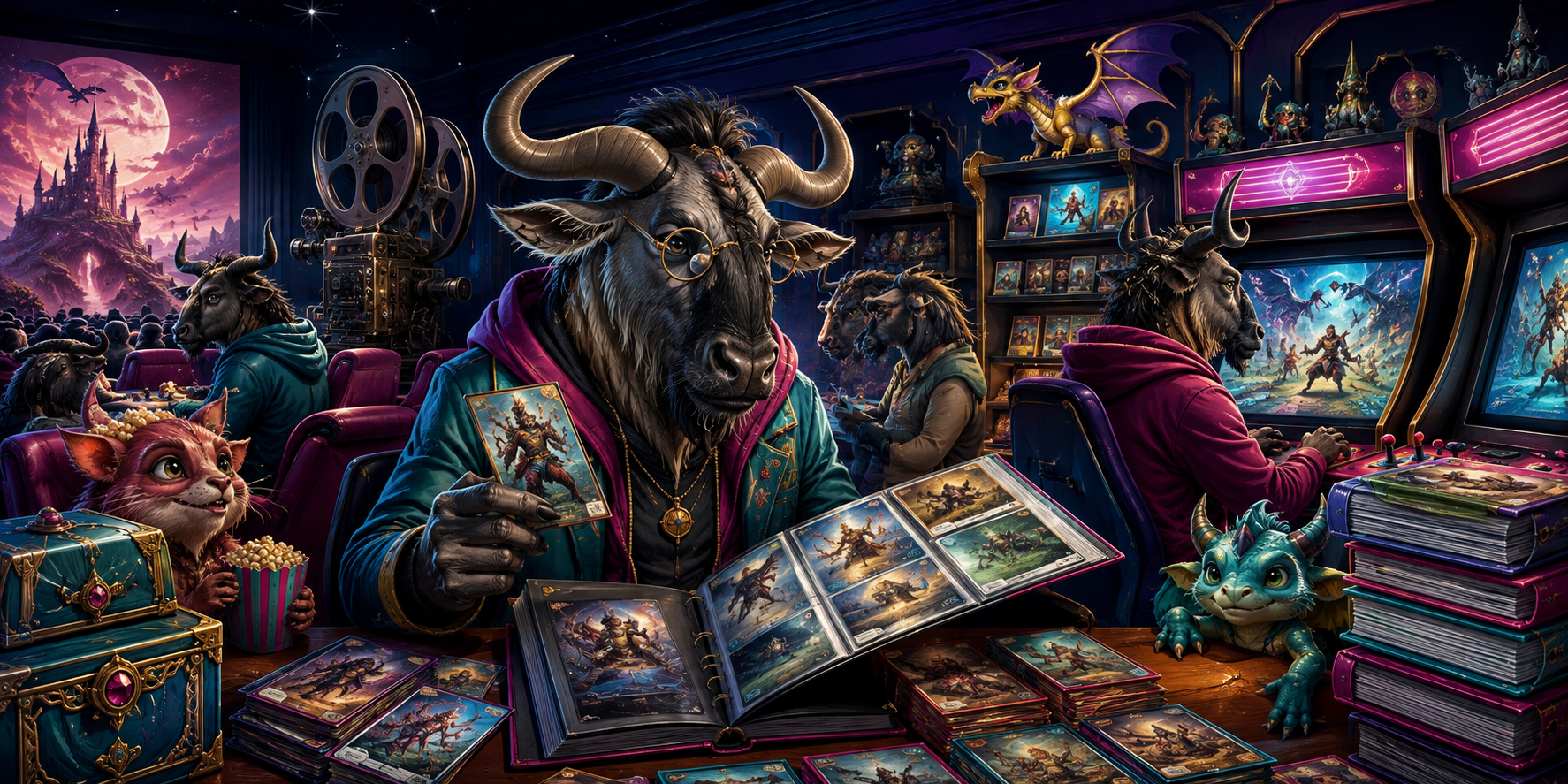 Original GNU artwork for Gnu Non-Sport Cards
