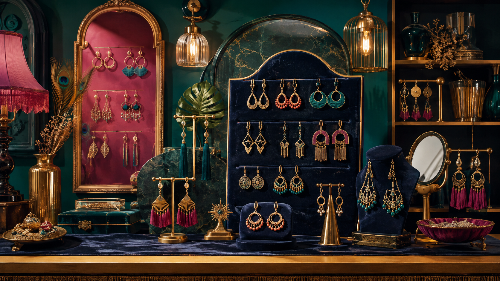 Earrings illustrated collection