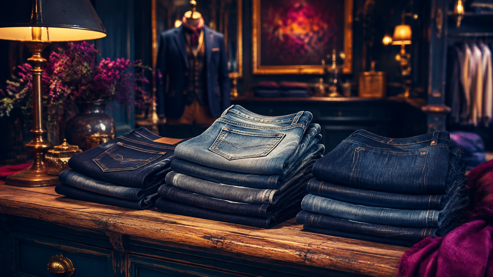 Jeans illustrated collection